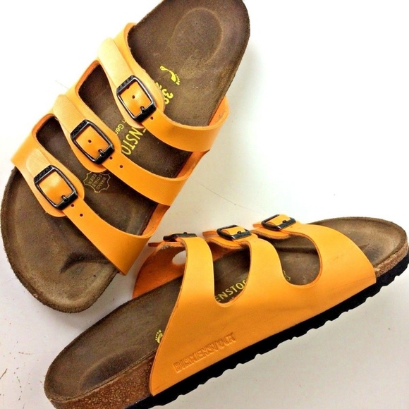 orange feet from birkenstocks